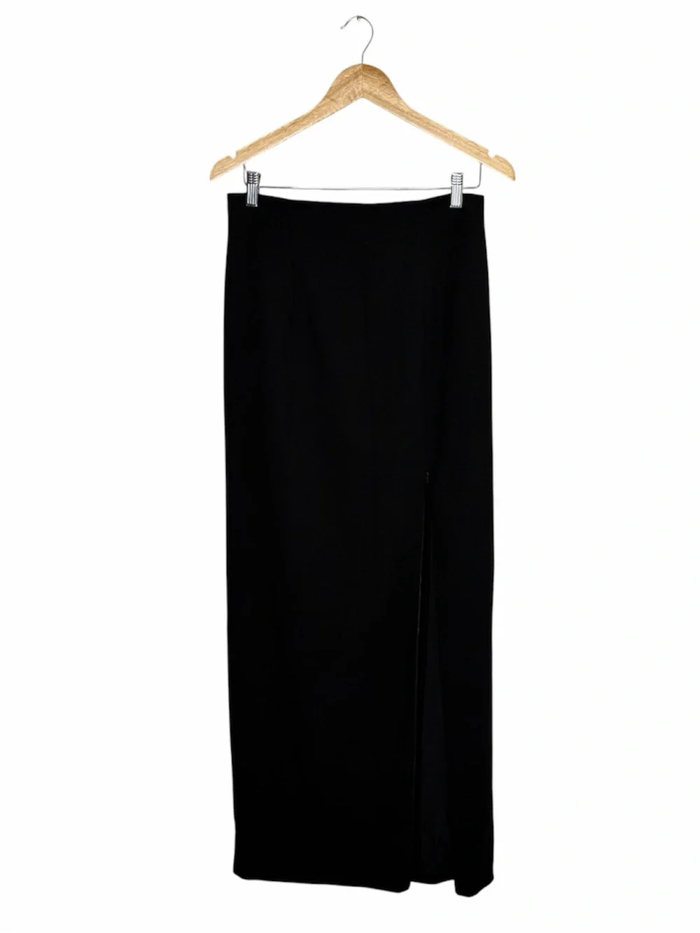 Black Halo Kacie Two Piece Maxi Dress Black Women’s Size 12 Crop Top Maxi Skirt